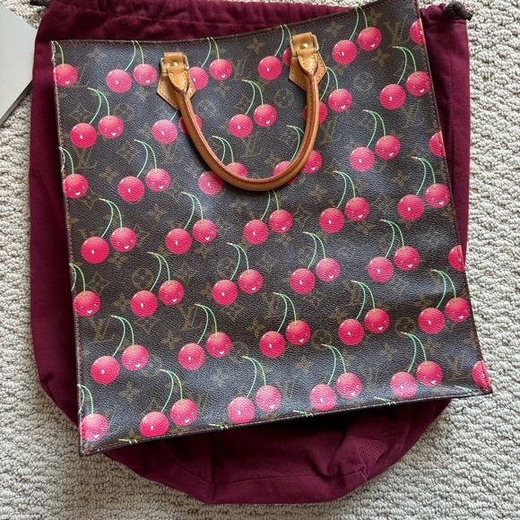 Louis Vuitton Murakami Cerises (Cherries) Sac Plat - Picture 1 of 7